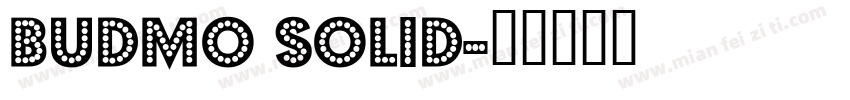 Budmo Solid字体转换